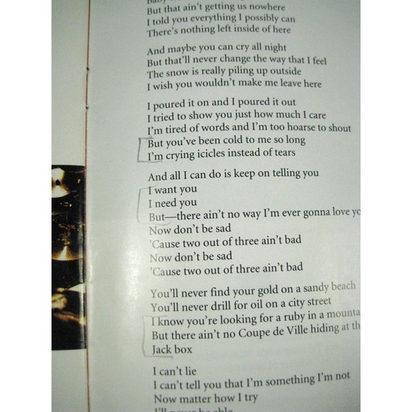 Meatloaf Bat Out of Hell II Back into Hell Folio Pamphlet 1993 Neverland - Picture 7 of 11